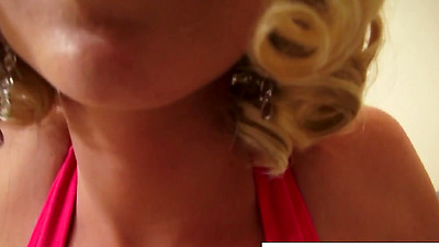 Workout With blonde Victoria White