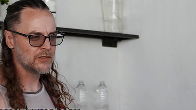 REALITY KINGS - Hailey Rose Gets A Taste Of Mick's Sausage Before They Move Inside The House For A Proper Fuck