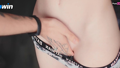 Stepsister horny to fuck. She made me cum in her panties and put them on before school - pinkloving