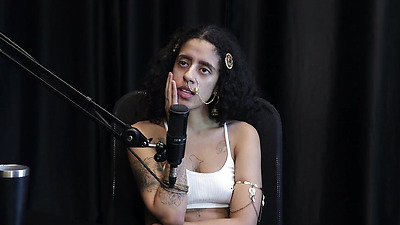 Bitch shows off her breast tattoos after saying she values her small achievements, likes to stick her finger in her butt, slaps, and refers to blowjobs - Bibi Hourani (WATCH ON: SHEER/RED)