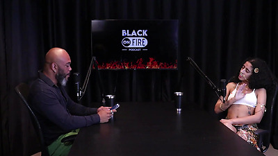 Bitch shows off her breast tattoos after saying she values her small achievements, likes to stick her finger in her butt, slaps, and refers to blowjobs - Bibi Hourani (WATCH ON: SHEER/RED)