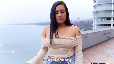 Big-booty Peruvian babe from the jungle is fucked and spied on by a stranger.