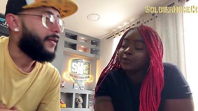 A little interview and fuck with a black babe - Kimberlin Do Santos - SoldierHugeCock