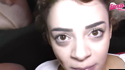 German amateur sperm party with 2 porn actresses without condom