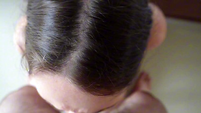 Crazy blowjob from the stepsister.