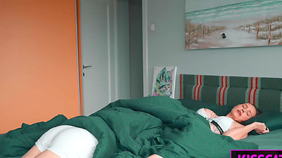 Morning Delight: Husband Wakes Wife with Tongue and Fills Her Up with Cum in Bed