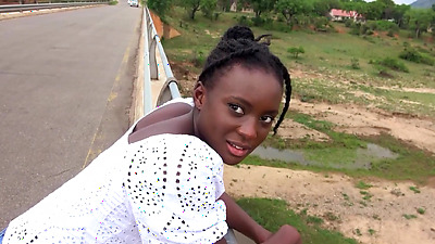 Bratty African Beauty POV Pussy Wrecked By White Boyfriend In The Park!