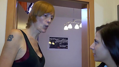 OMAHUNTER Mature And Teen Lesbian Act With Strapon And Masturbation 3