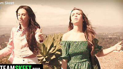 SWAPPZ - Stepdaughters Hime Marie & Lilly Bell Hitchhike With StepDads