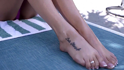 Stepmom asked him to oil his boobs