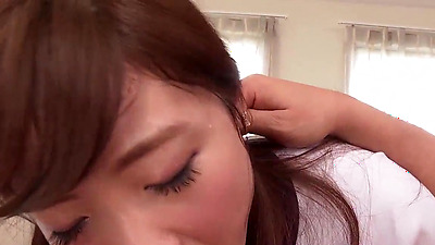 Sexually charged Hina Makimura experiments with different poses and deeds for ultimate elation in top-notch JAV scenes.