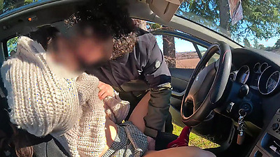 Convince a stranger to touch my wet pussy while taking a walk