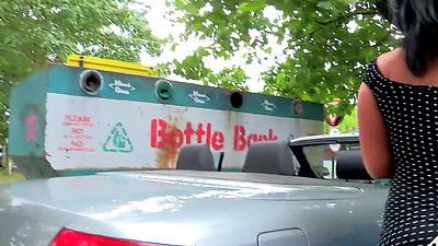 Horny Huge Tits Cougar Bitch Picks Up A Toy Boy On the Way Back From Shopping