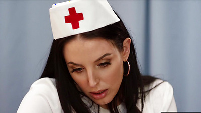 Deeper. Sexy Nurse Angela White Takes Care Of Patient Manuel