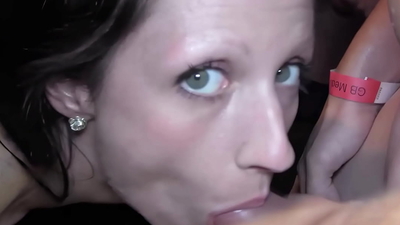 German amateur sex party with two sperm swallowing teens