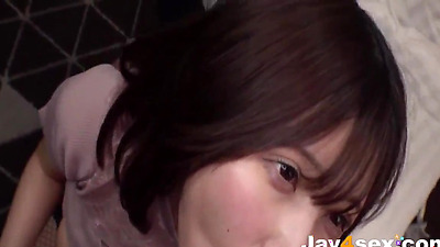 Slutty Chiikoko plays with her meaty knockers and pantyhose in hardcore activity - Japanese porn at its best!