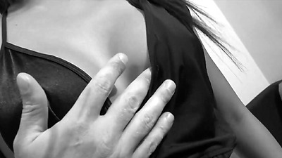 Hot Thai slut in heels and in stockings Natalie juicy fucks with a guy on the bed