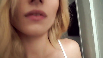 German blonde teen in pantyhose sucks penis and fucks boyfriend