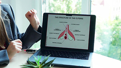 Sexy blonds shows lesbian how to pleasure women