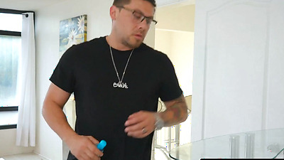 FANTASY MASSAGE - Hot MILF Sarah Vandella Catches A Pervy Intruder During Her Massage