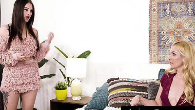 OUT OF THE FAMILY - Hot Teen Maddy May Tries Lesbian Sex For The Time With Her Sexy MILF Stepmom - Aaliyah Love