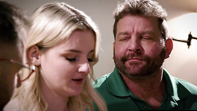 WE SWING BOTH WAYS - Cute Teen Eliza Eves Has A Wild Bisexual 3Some With Two Older Men