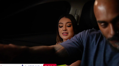 Violet Gems Just Had A Great Date And Now Wants His Big Black Shaft For Dessert