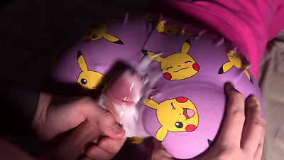 Stepbro rubs my butt innocently and penis slipped in... Kinky rubbing and Creamy Fuck