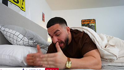 Latina MILF Sandy Love Finds A Nice Hard Penis Under The Sheets