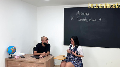 Fucking the new substitute teacher - Sarah Black - SoldierHugeCock