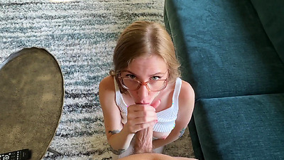 POV Your Nerdy ROOMMATE Makes You CUM Before A Date | Emma Ruby