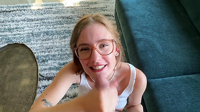 POV Your Nerdy ROOMMATE Makes You CUM Before A Date | Emma Ruby