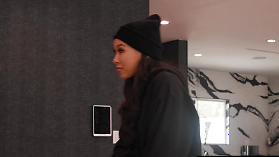 LEZ BE BAD Naughty Brunette Burglars Have Rough Passionate Sex Using House Owner's Big Strap On - Kimmy Kimm