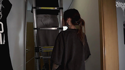 Home alone fucking the handyman / Angelssex