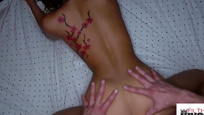 Filthy Pov - Filthy Asian Bitch Vina Sky Gets Hard Fucked In My Bed