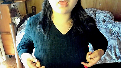 A Japanese woman wraps you in her shorts covered in love juice after masturbating.