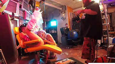 Lesbian sex with Jezebelle and Leya