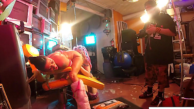 Lesbian sex with Jezebelle and Leya