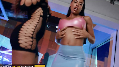 BRAZZERS - Luna Star & Her Hired Friend Kelsi Monroe Complete Their Mission To Seduce & Destroy JMac's Shaft