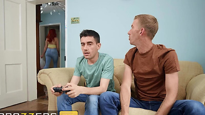 BRAZZERS - Jordi And Danny Can't Get Over How Hot Their Friend's Wife Angel Wicky Is & Decide To Share Her Pussy