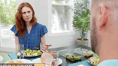 BRAZZERS - Natasha Nice Steals Her Sister's Bf Away To The Washroom & Get Fucked Behind Her Back