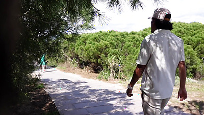 She tempted me in a plubic place, fucking on the beach