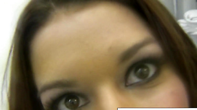 Sexy Ann Marie Rios plays with her pussy