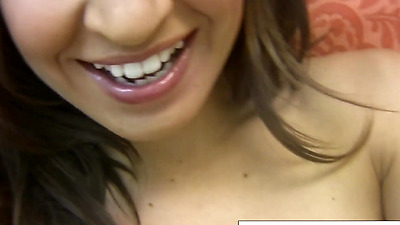 Sexy Ann Marie Rios plays with her pussy