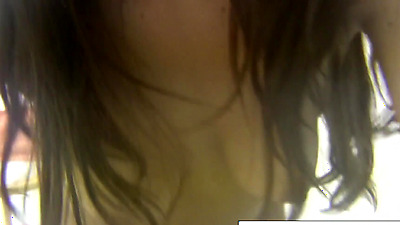 Sexy Ann Marie Rios plays with her pussy