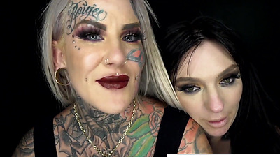 Evilyn Ink destroys Misha during a sexy energetic fuck!