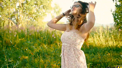 OLD4K. Babe scuttles old guys plans but does outdoor porn with him