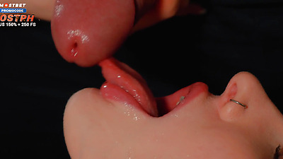 CLOSE UP: The perfect mouth for your penis, and the best place for your cum / Dolly Rud