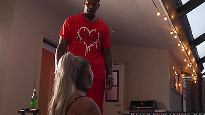 Cheating Hot Blonde Wife Fucks Plumber With Big Black Penis