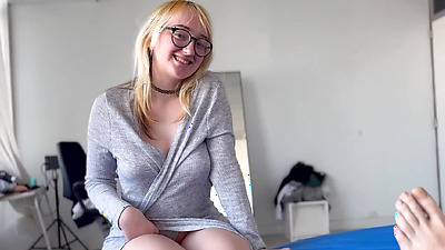 PutaLocura - Spanish young geek Emejota on two fat cocks